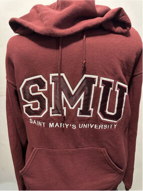 Saint Mary's University SMU Maroon Hoodie Sweatshirt Jerzees Nublend Men's M